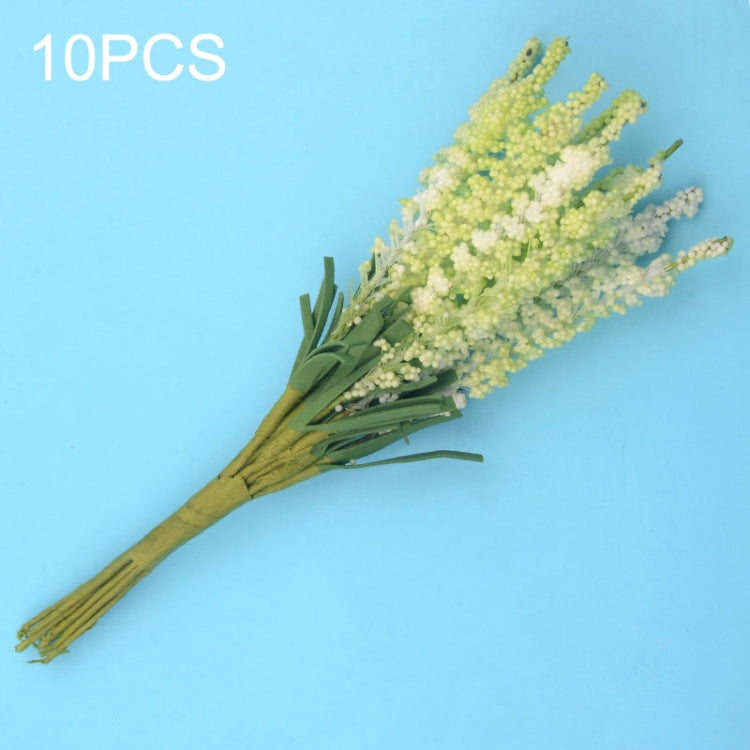 10 PCS DIY Wreath Material Artificial Flowers PE Mini Lavender Wedding Home Decoration