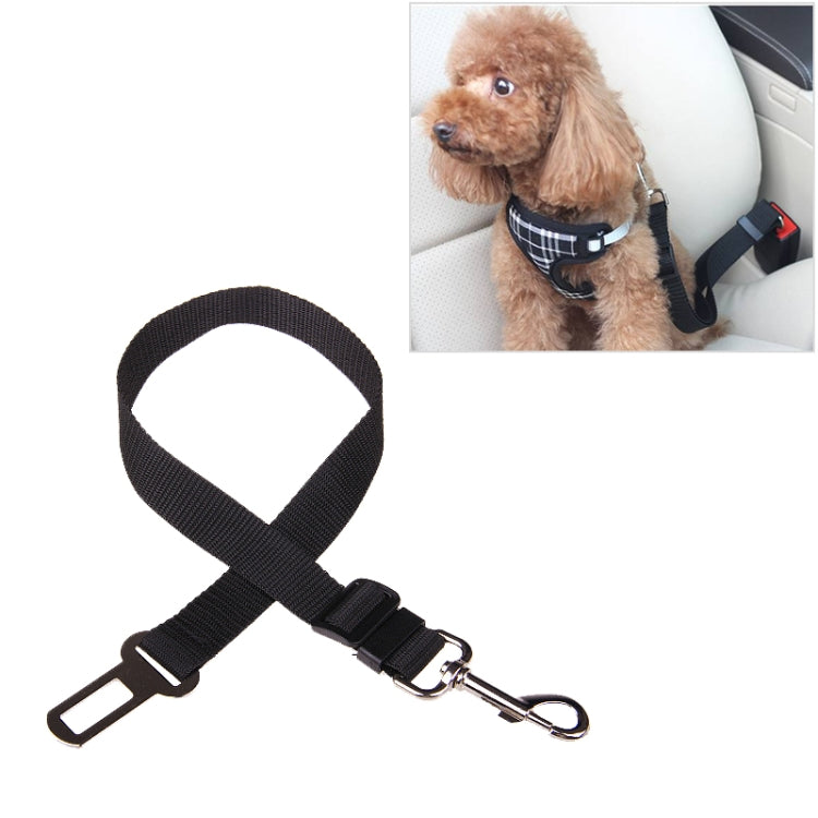 Nylon Harness Leash Clip Pet Dog Car Seat Belt Security Belt, Black, Blue, Red
