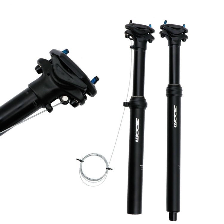 ZOOM Bicycle Wire-Controlled Hydraulic Lift Seat Tube Mountain Bike Seatpost, 30.9mm 375mm External Routing, 31.6mm 375mm External Routing, 30.9mm 400mm Internal Routing, 31.6mm 400mm Internal Routing
