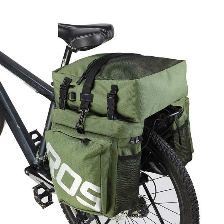 ROSWHEEL Bicycle Back Pack, Green, Black