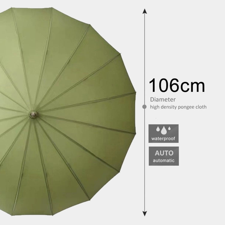 All-weather Umbrella With 16 Bones Enlarged By A Long Handle Straight Pole Umbrella