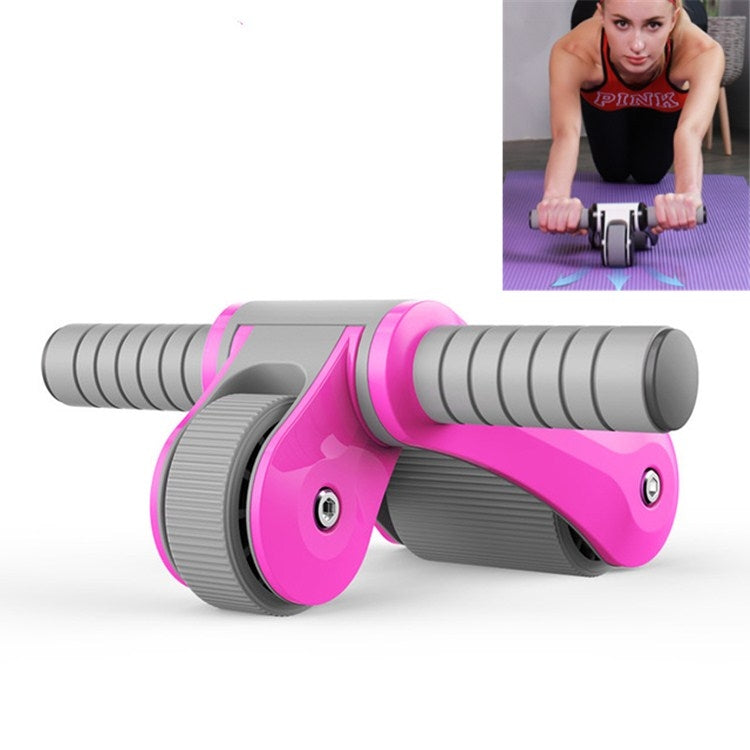 Double-wheel Bearing Roller Silent Exercise Abdominal Muscle Wheel Folding Abdominal Wheel, Double-wheel Ab Wheel (Orange Yellow), Double-wheel Ab Wheel (White), Double-wheel Ab Wheel (Pink), Double-wheel Ab Wheel (Yellow), Double-wheel Ab Wheel (Green)