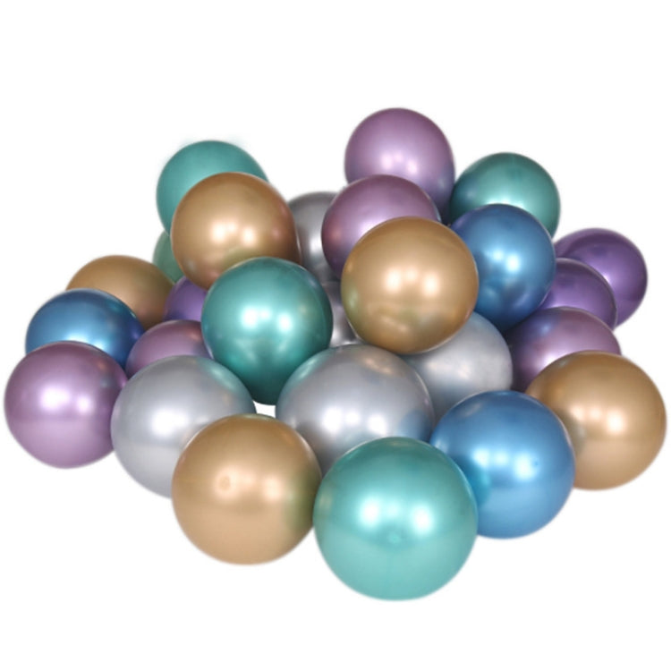 50 PCS 12inch Glossy Metal Pearl Latex Balloons Metallic Color Inflatable Air Ball Birthday Party Decor