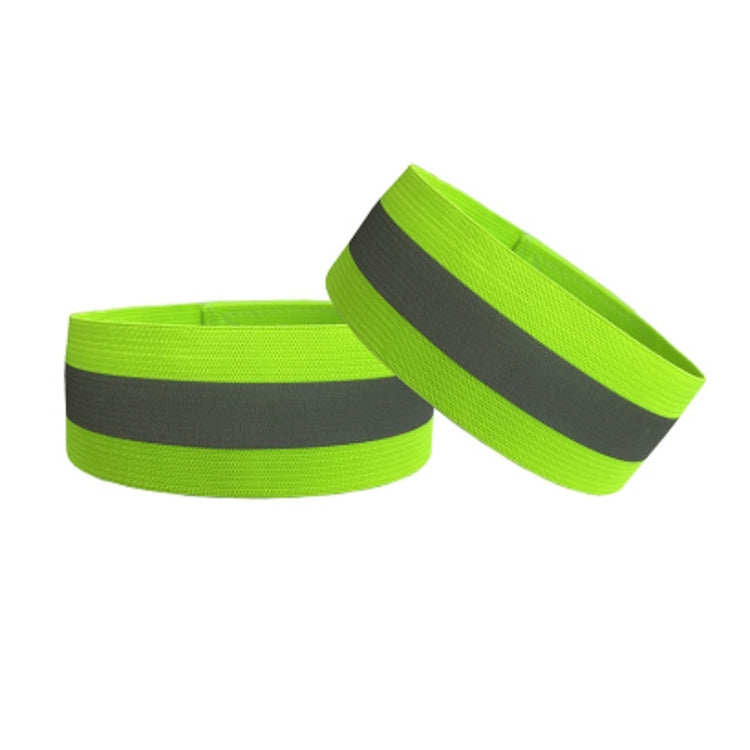 Reflective Band High Visibility Elastic Wristbands Outdoor Sports Running Cycling Night WarningWrist Band, Green