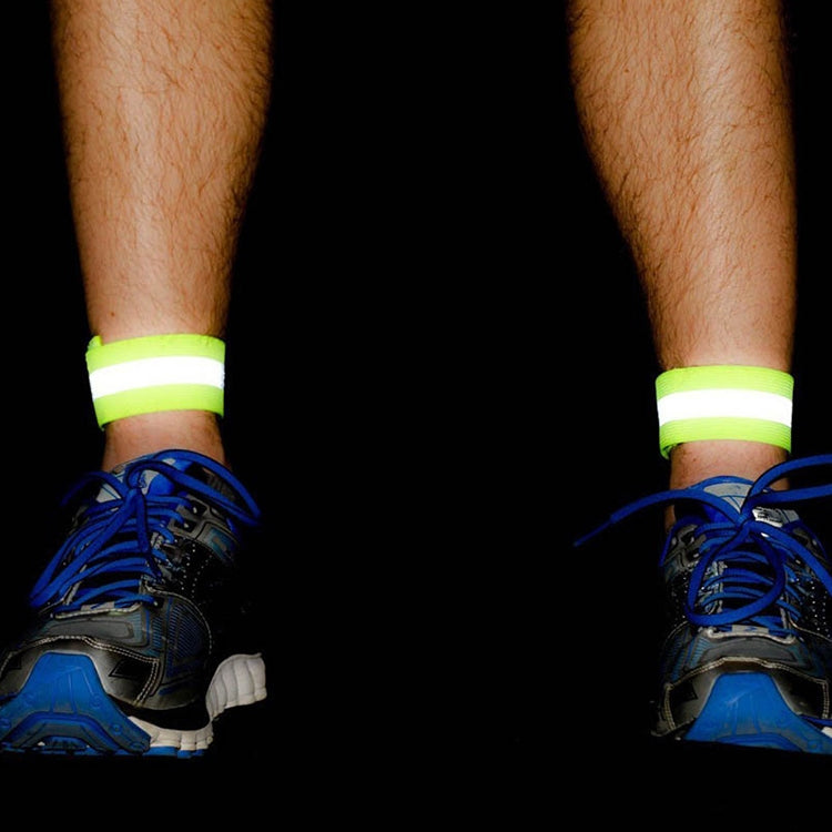Reflective Band High Visibility Elastic Wristbands Outdoor Sports Running Cycling Night WarningWrist Band, Green