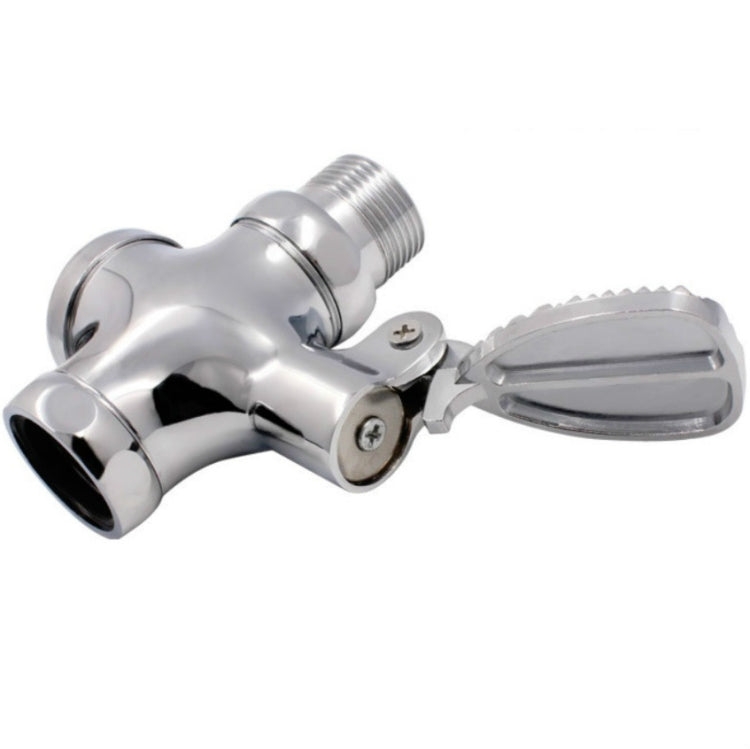 1 Inch Stool Flushing Valve Foot Pedal Urinal Delay Valve Squatting Toilet Flushing Valve, Alloy Small, Alloy Large, Copper Small, Copper Large, Alloy Medium, Copper Medium