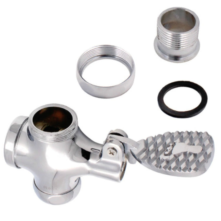 1 Inch Stool Flushing Valve Foot Pedal Urinal Delay Valve Squatting Toilet Flushing Valve, Alloy Small, Alloy Large, Copper Small, Copper Large, Alloy Medium, Copper Medium