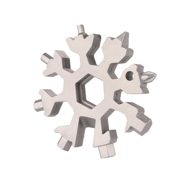 18-in-1 Multi-tool Portable Outdoor Octagonal Snowflake EDC Tool Wrench Mini Screwdriver, 18 in 1 (Colorful), 18 in 1 (White)