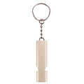 Mini Portable 120db Double Pipe High Decibel Outdoor Camping Hiking Survival Whistle Double-frequency Emnergecy Whistle Keychain, 3 PCS Gold, 3 PCS Silver