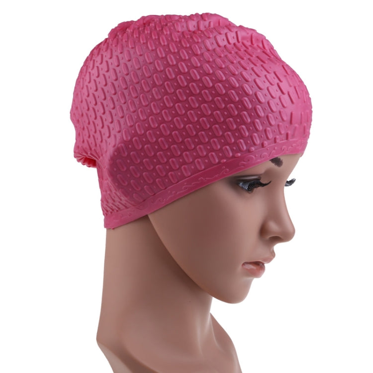 Silicone Waterproof Swimming Caps Protect Ears Long Hair Sports Swimming Cap for Adults, Silicone Long Hair Swimming Cap(Black), Silicone Long Hair Swimming Cap(Dark Blue), Silicone Long Hair Swimming Cap(Light Blue)                                    ...