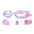 JIEHU JH8102 4 in1 Women HD Transparent Anti-fog Waterproof Swimming Glasses Swimming Cap Set, JIEHU JH8102 (Purple Color), JIEHU JH8102 (Pink), JIEHU JH8102 (Blue Color), JIEHU JH8102 (Blue), JIEHU JH8102 (Black)