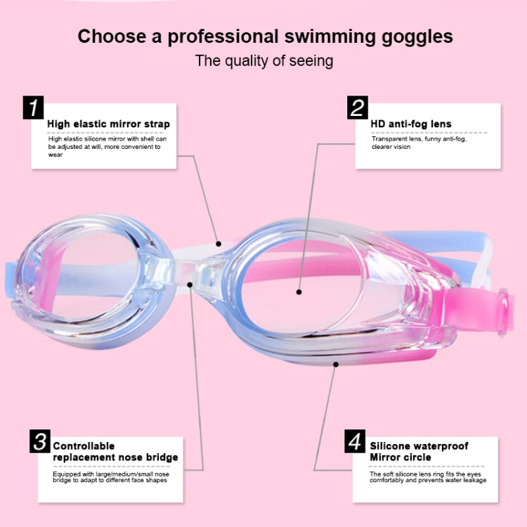 JIEHU JH8102 4 in1 Women HD Transparent Anti-fog Waterproof Swimming Glasses Swimming Cap Set, JIEHU JH8102 (Purple Color), JIEHU JH8102 (Pink), JIEHU JH8102 (Blue Color), JIEHU JH8102 (Blue), JIEHU JH8102 (Black)
