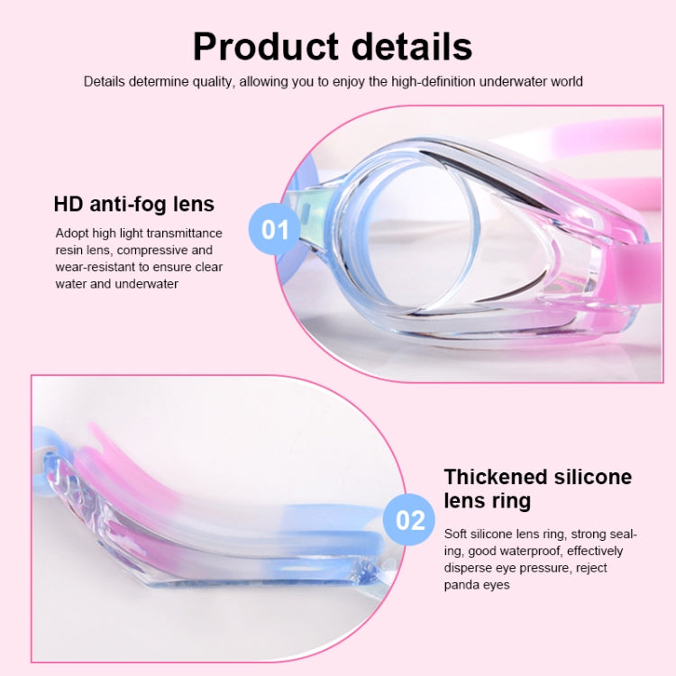 JIEHU JH8102 4 in1 Women HD Transparent Anti-fog Waterproof Swimming Glasses Swimming Cap Set, JIEHU JH8102 (Purple Color), JIEHU JH8102 (Pink), JIEHU JH8102 (Blue Color), JIEHU JH8102 (Blue), JIEHU JH8102 (Black)