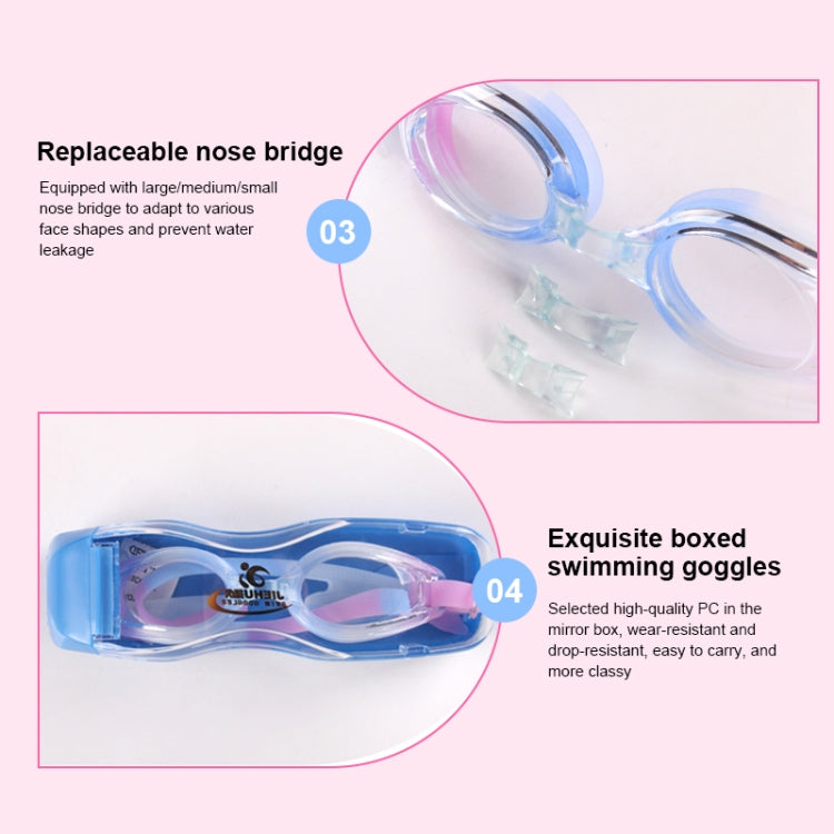 JIEHU JH8102 4 in1 Women HD Transparent Anti-fog Waterproof Swimming Glasses Swimming Cap Set, JIEHU JH8102 (Purple Color), JIEHU JH8102 (Pink), JIEHU JH8102 (Blue Color), JIEHU JH8102 (Blue), JIEHU JH8102 (Black)