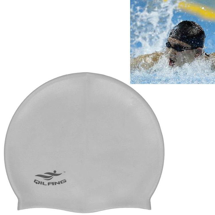 Adult Solid Color Waterproof Silicone Swimming Cap, Silicone Swimming Cap(Pink), Silicone Swimming Cap(Purple), Silicone Swimming Cap(Silver), Silicone Swimming Cap(Black), Silicone Swimming Cap(Dark Blue), Silicone Swimming Cap(Wine Red)              ...
