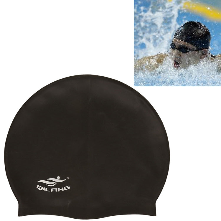 Adult Solid Color Waterproof Silicone Swimming Cap, Silicone Swimming Cap(Pink), Silicone Swimming Cap(Purple), Silicone Swimming Cap(Silver), Silicone Swimming Cap(Black), Silicone Swimming Cap(Dark Blue), Silicone Swimming Cap(Wine Red)              ...