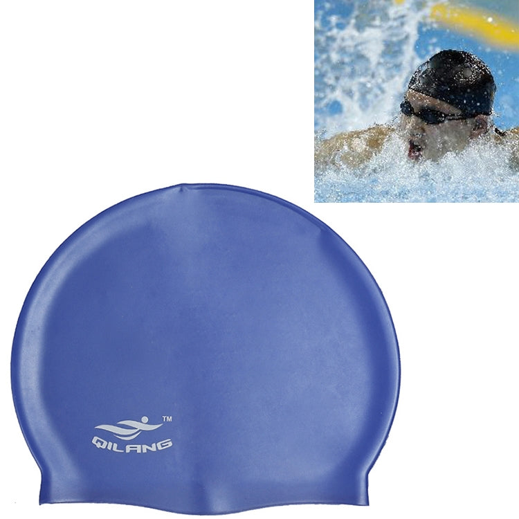 Adult Solid Color Waterproof Silicone Swimming Cap, Silicone Swimming Cap(Pink), Silicone Swimming Cap(Purple), Silicone Swimming Cap(Silver), Silicone Swimming Cap(Black), Silicone Swimming Cap(Dark Blue), Silicone Swimming Cap(Wine Red)              ...