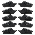 10pcs Tents Accessories Awning Wind Rope Clamp Plastic Clip Outdoor Camping Tent Alligator Cip Hook, Plastic Clip