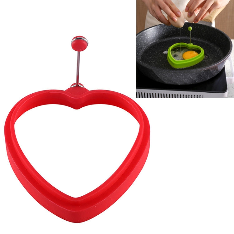 10 PCS Food Grade Silicone Heart-Shaped Omelette Pancake Mold Poached Egg Mold, Heart-shaped, Blue, Heart-shaped, Green, Heart-shaped, Orange, Heart-shaped, Red