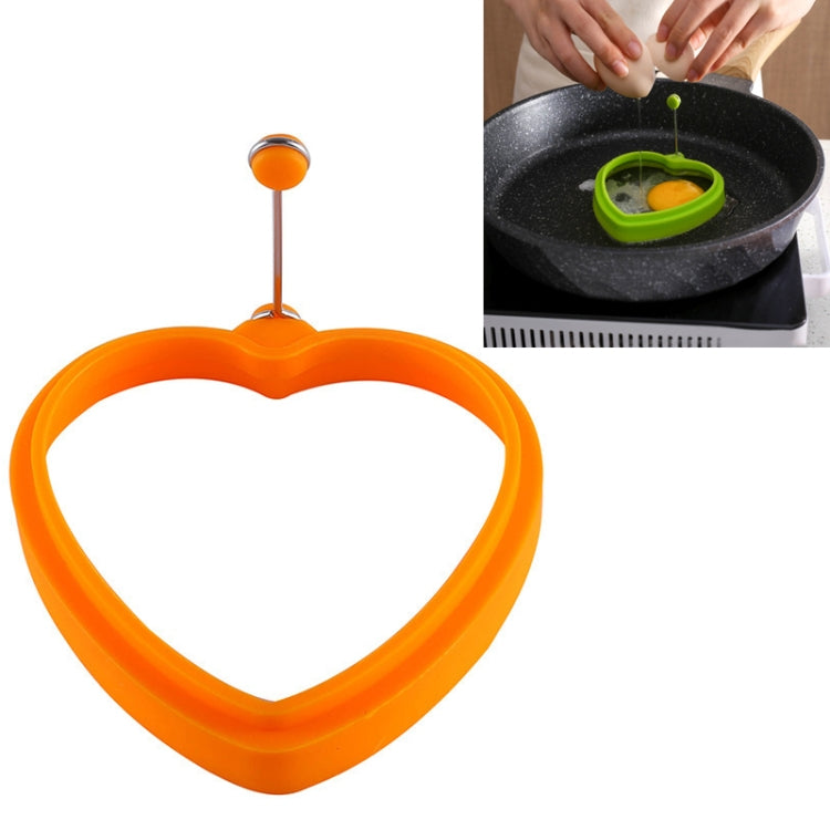10 PCS Food Grade Silicone Heart-Shaped Omelette Pancake Mold Poached Egg Mold, Heart-shaped, Blue, Heart-shaped, Green, Heart-shaped, Orange, Heart-shaped, Red