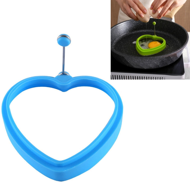 10 PCS Food Grade Silicone Heart-Shaped Omelette Pancake Mold Poached Egg Mold, Heart-shaped, Blue, Heart-shaped, Green, Heart-shaped, Orange, Heart-shaped, Red