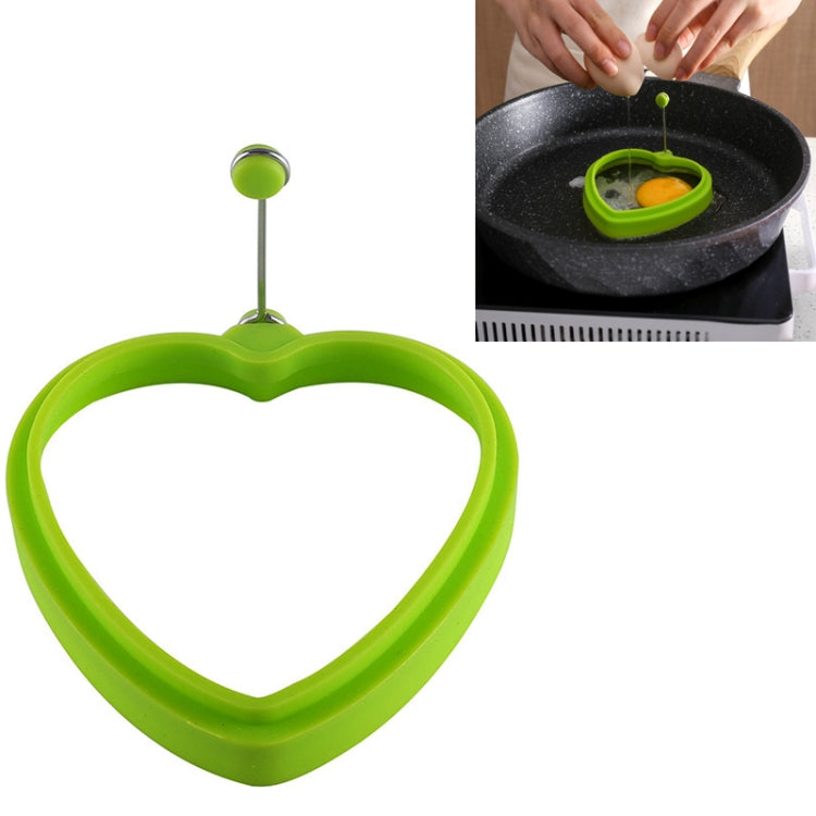 10 PCS Food Grade Silicone Heart-Shaped Omelette Pancake Mold Poached Egg Mold, Heart-shaped, Blue, Heart-shaped, Green, Heart-shaped, Orange, Heart-shaped, Red