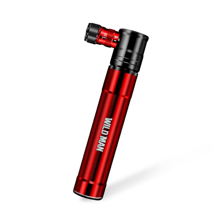 WILD MAN Mountain Road Bike Portable Bicycle Pump Us And French Mouth Universal Pump Mini Basketball Football Pump, GK8 (Red), GK8 (Black), GK8 (Silver)