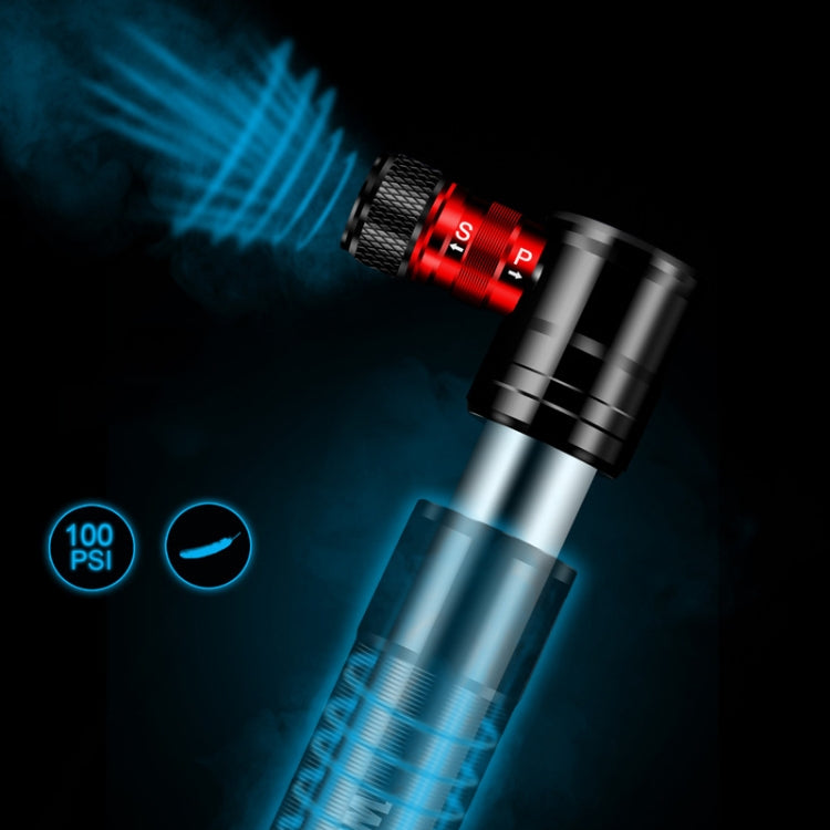 WILD MAN Mountain Road Bike Portable Bicycle Pump Us And French Mouth Universal Pump Mini Basketball Football Pump, GK8 (Red), GK8 (Black), GK8 (Silver)