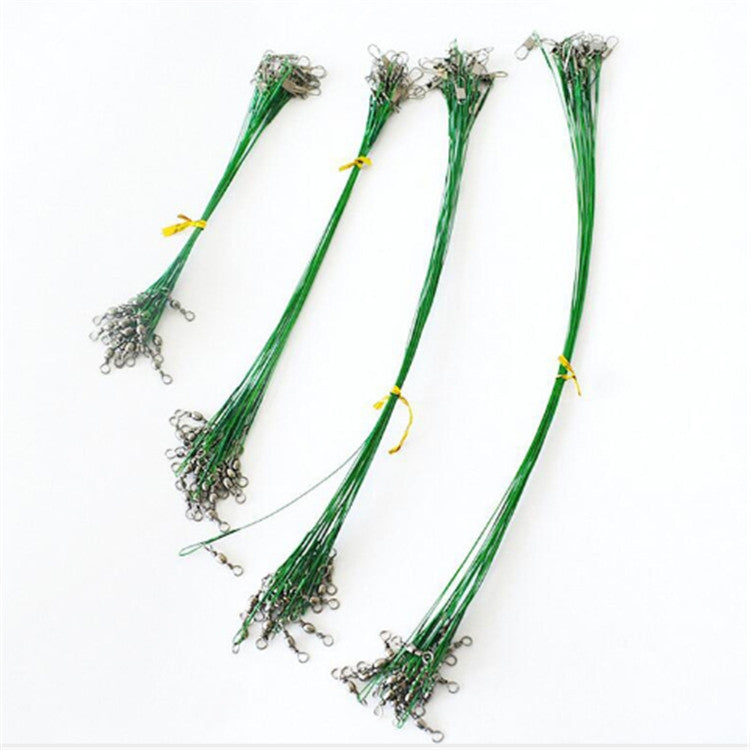 20 PCS Luya Front Wire With Pin Wire Anti-bite Wire, 15CM, 20CM, 25CM, 30CM