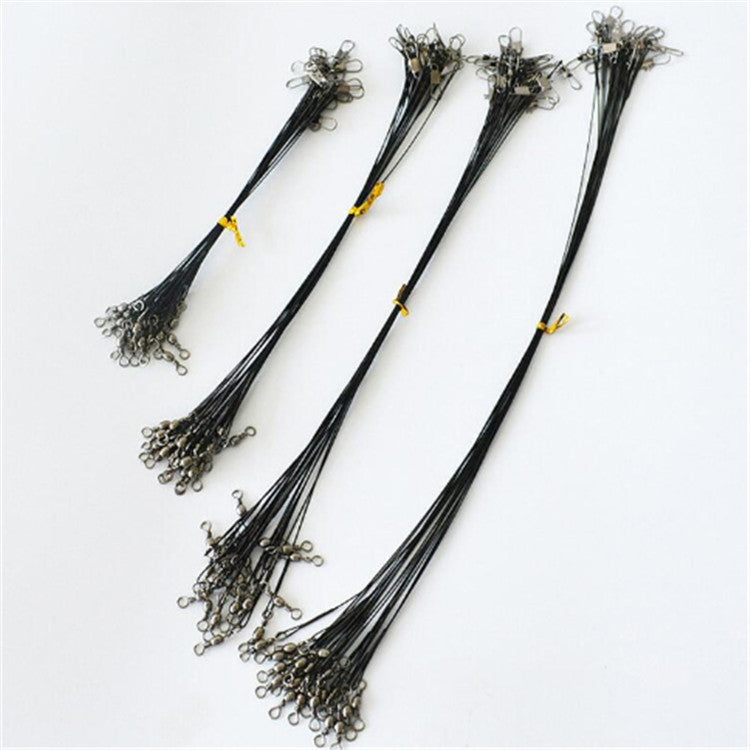 20 PCS Luya Front Wire With Pin Wire Anti-bite Wire, 15CM, 20CM, 25CM, 30CM
