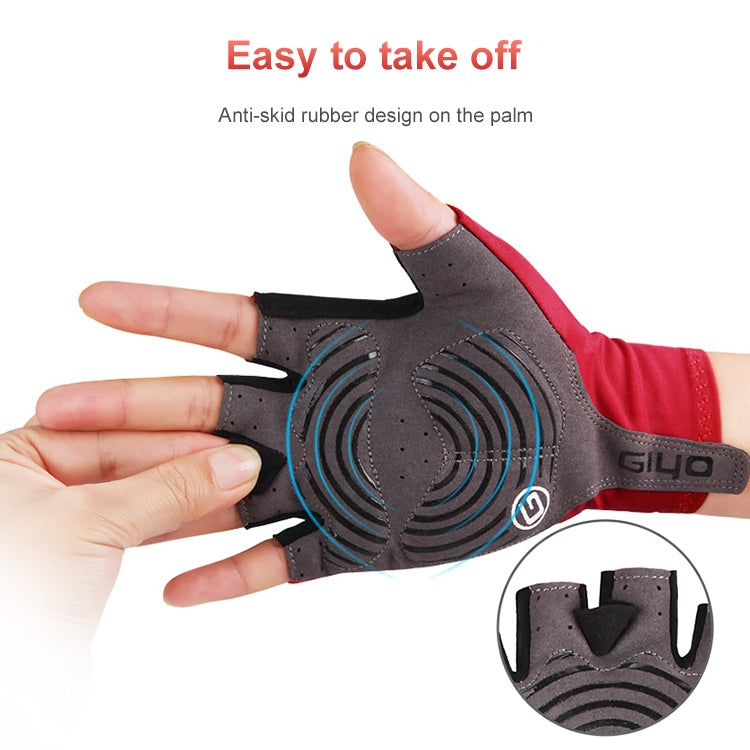 GIYO Outdoor Half-Finger Gloves Mountain Road Bike Cycling Gloves, S, M, L, XL, XXL