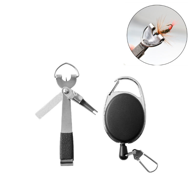 Outdoor Fishing Supplies Fishing Clamp Fishing Line Scissors Telescopic Keychain, 2 in 1 With Keychain, 2 in 1 Fishing Line Knife, 3 in 1 With Keychain, 3 in 1  Fishing Line Knife
