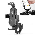 Bicycle Mobile Phone Holder Can Rotate And Adjust Fixed Aluminum Alloy Bracket Automatic Grab Bracket, Handlebar Installation, Rearview Mirror Installation