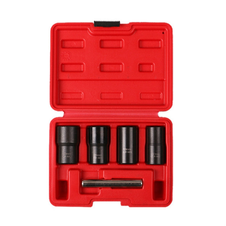 5 In 1 Non-Slip Sleeve Set Chrome-Molybdenum Steel Nut Disassembly Tool Sliding Tooth Nut Remover, 5 In 1 Nut Remover