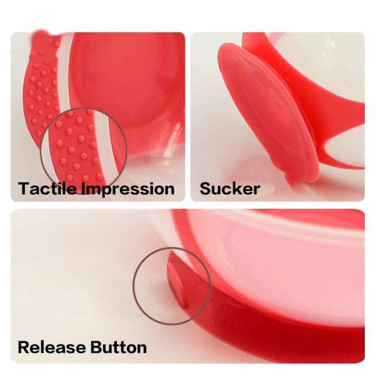 3 PCS Children Tableware Baby Learning Dishes With Suction Cup Assist Food Bowl Temperature Sensing Spoon