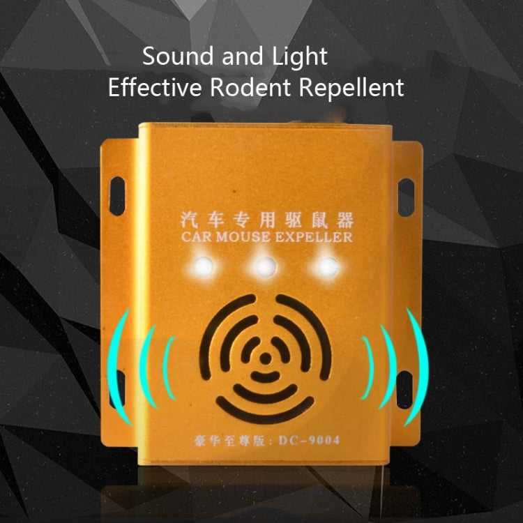 Car Mouse Repeller Ultrasonic Electronic Car Mouse Repeller Sound And Light Combined Mouse And Insect Repeller, Sound And Light Combined Gold