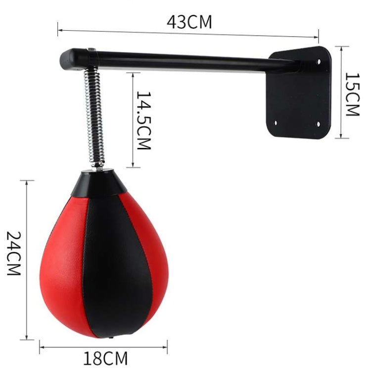 Wall-mounted Boxing Speed Ball Sanda Ball Vent Inflatable Pear Shaped Martial Arts Ball, Wall-mounted