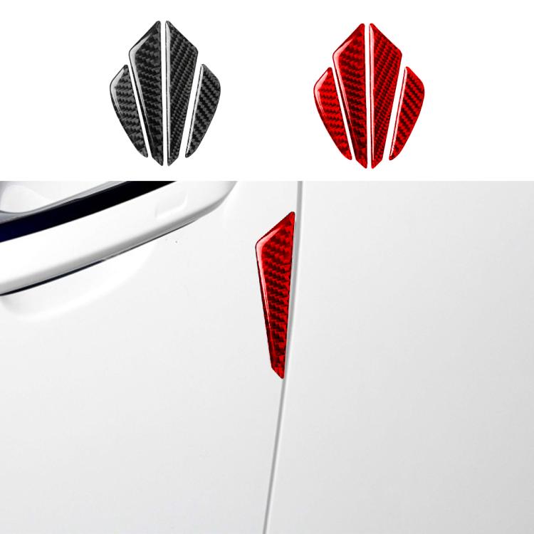 4pcs /Set Carbon Fiber Anti-Collision Stickers For Volkswagen Magotan/CC Left-Hand Drive