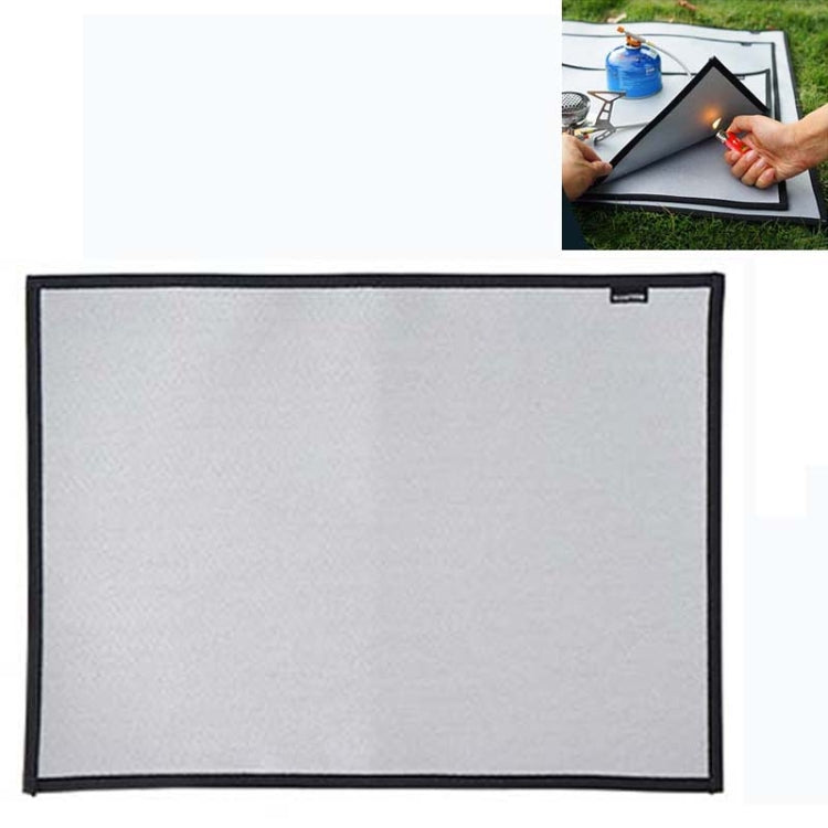 CLS Outdoor Camping Fireproof Cloth Picnic Barbecue Heat Insulation Mat Flame Retardant Fiberglass Fire Blanket, 46x35cm, 60x53cm, 105x60cm