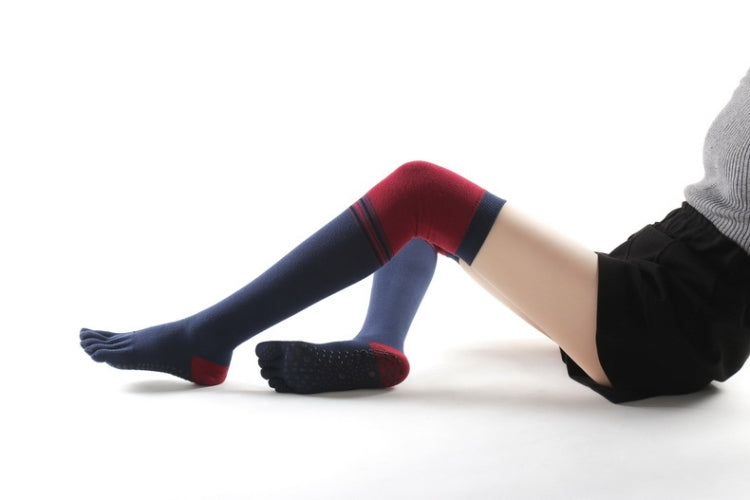 Ladies Over The Knee Yoga Socks Winter Warm Non-Slip Dance Five-Finger Socks, Free Size