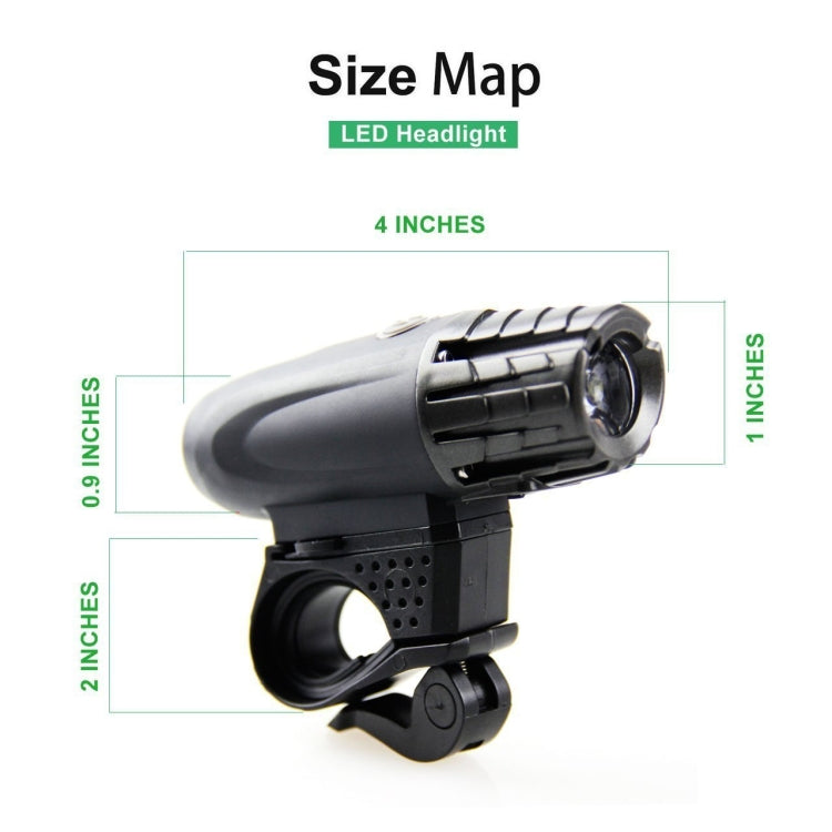 Bike Light USB Rechargeable Mountain Bike Warning Light, Front Light, Front Light + Tail Light