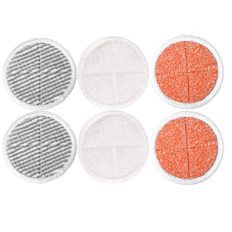 2 PCS Steam Mop Cleaning Replacement Cloth for Bissell 2124/2039A Series, White, Gray, Orange