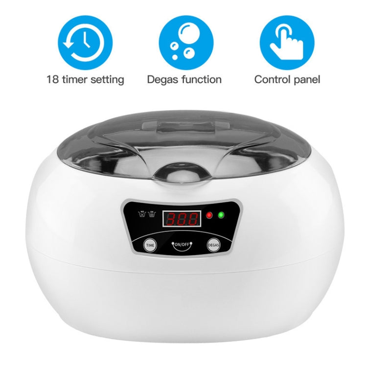 35W 600ml Mini Ultrasonic Cleaner Glasses Jewelry Household Ultrasonic Cleaner, 220V EU Plug, 110V US Plug, 220V AU Plug, 220V UK Plug