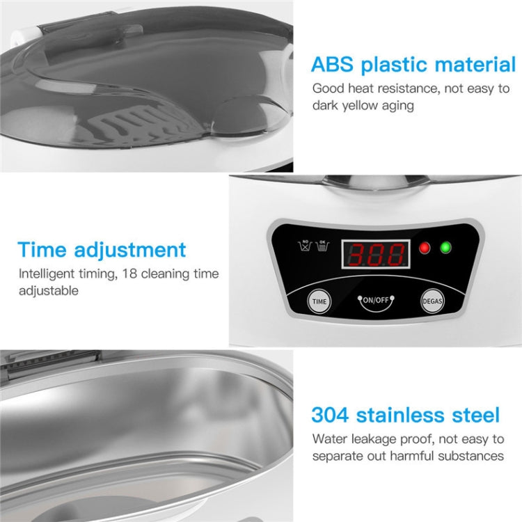35W 600ml Mini Ultrasonic Cleaner Glasses Jewelry Household Ultrasonic Cleaner, 220V EU Plug, 110V US Plug, 220V AU Plug, 220V UK Plug