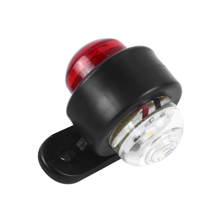 2 Pairs X9 12-24V Mini Double-Sided Red And White Truck Side Lights Modified Special Side Lights, 2 PCS X9