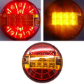 4 Inch 20 LEDs10-30V Wide Pressure Truck Tail Light 20LED Round Truck Tail Light Bread Light, 20 LEDs 10-30V