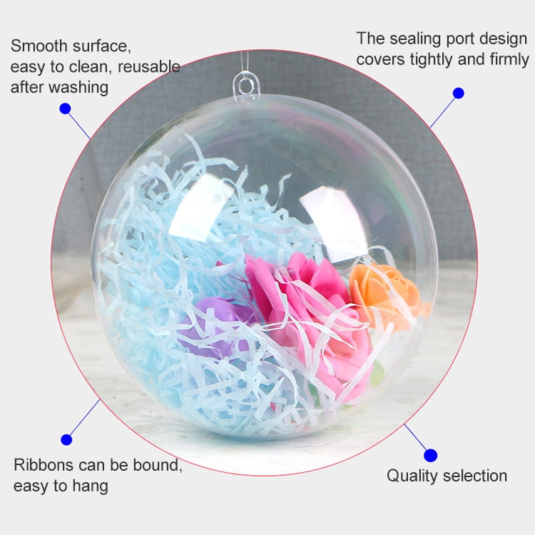 High Transparent Christmas Plastic Hollow Round Ball Window Decoration Mall Hanging Ball, 20cm, 25cm, 30cm, 35cm, 40cm