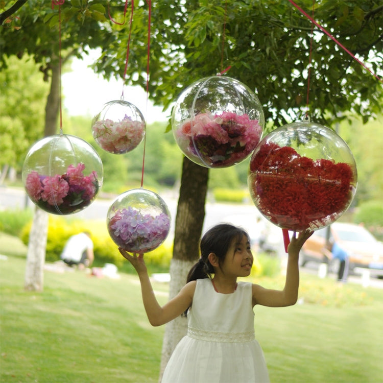 High Transparent Christmas Plastic Hollow Round Ball Window Decoration Mall Hanging Ball, 20cm, 25cm, 30cm, 35cm, 40cm