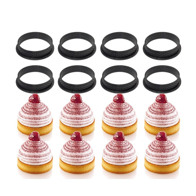 5 PCS Mousse Cake Ring Cheese Tower Ring Mousse Ring Baking Tool, Round, Love, Square, Rectangle, Oval