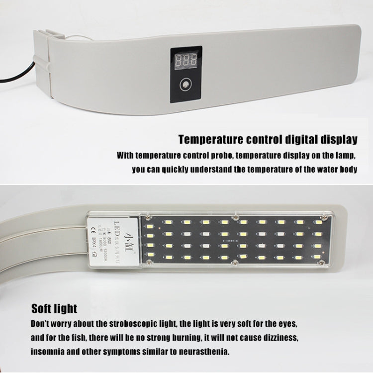 AST X9 Thin LED Fish Tank Clip Light High Power Aquatic Lamp, US High Version, EU High Version, EU Standard Version